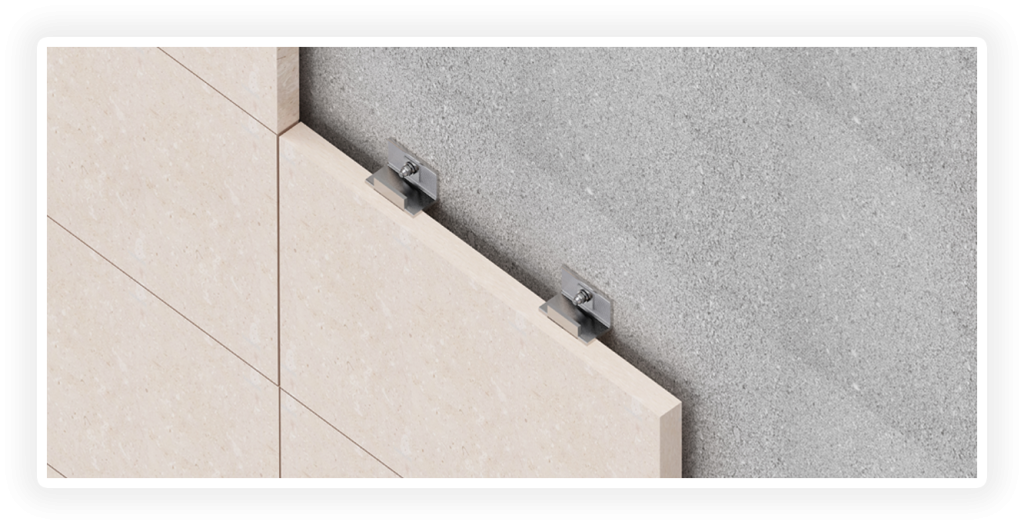 L-Bracket Stone Cladding Fixing dubai